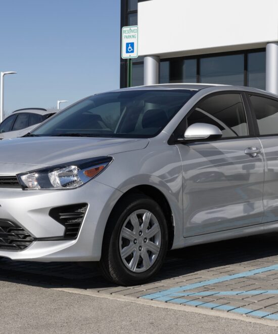 Indianapolis,-,February,11,,2024:,Kia,Rio,Lx,Display,At